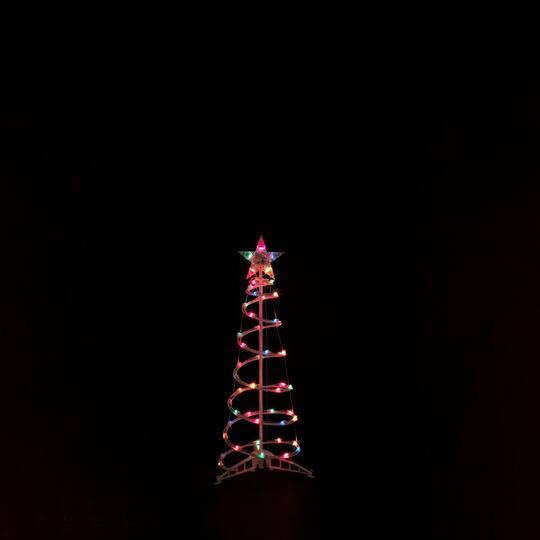 3ft., 4ft., & 6ft. Pre-Lit Spiral Artificial Christmas Tree Set